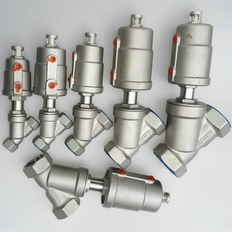 耐高溫氣動角座閥